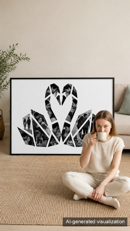 Swans in Love Portrait