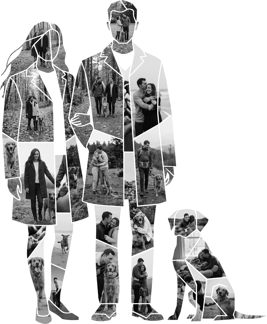 Couple with Dog Portrait