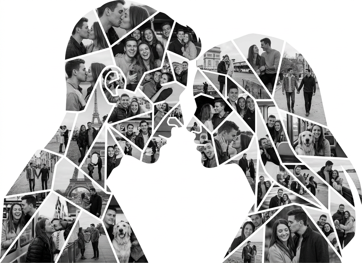 Facing Couple Portrait