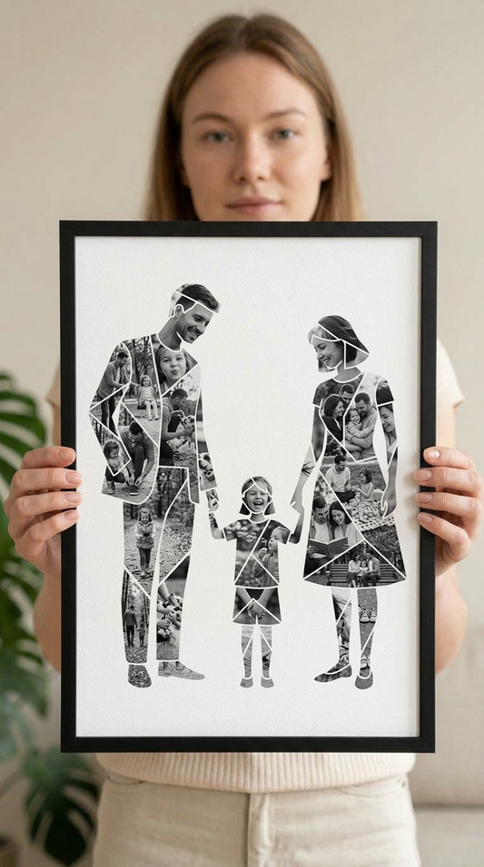 Father Mother Daughter Portrait