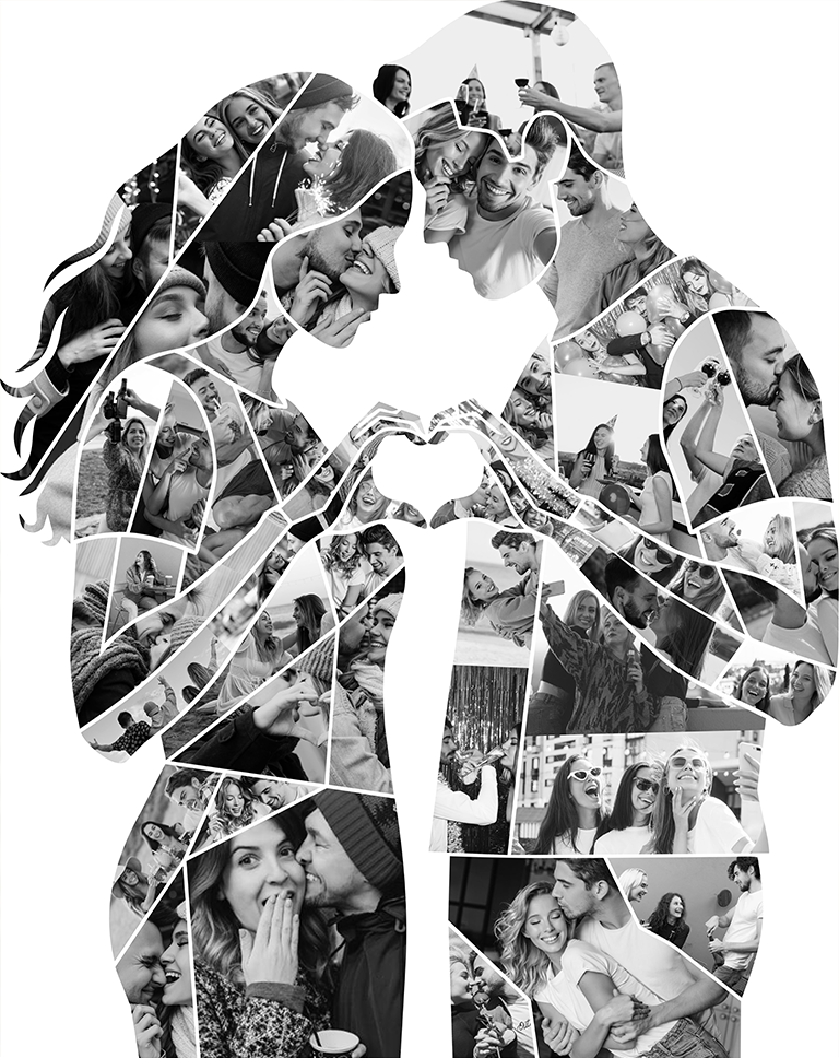 Heart Hands Couple Portrait