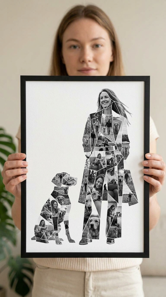 Woman with Dog Portrait