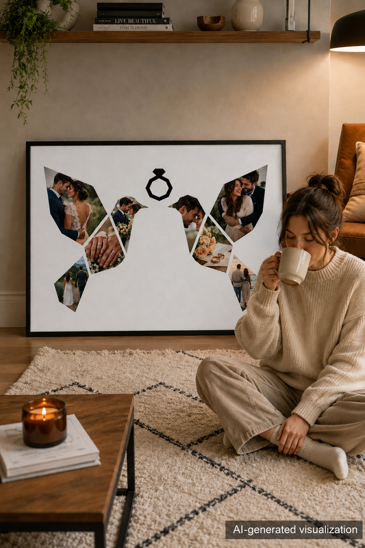 Doves & Wedding Ring Portrait