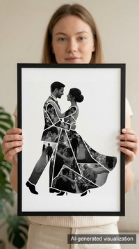 Dancing Bride & Groom Portrait