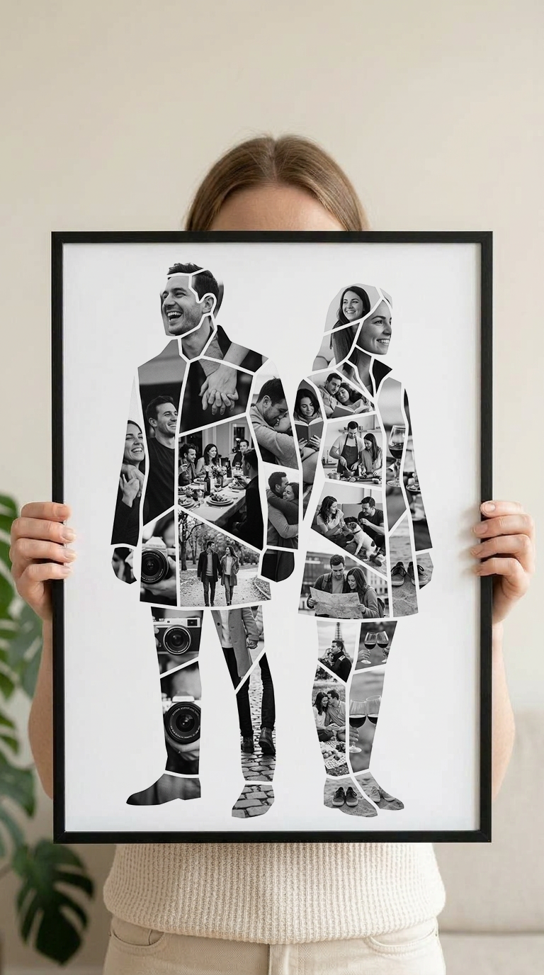 Back-to-Back Couple Portrait