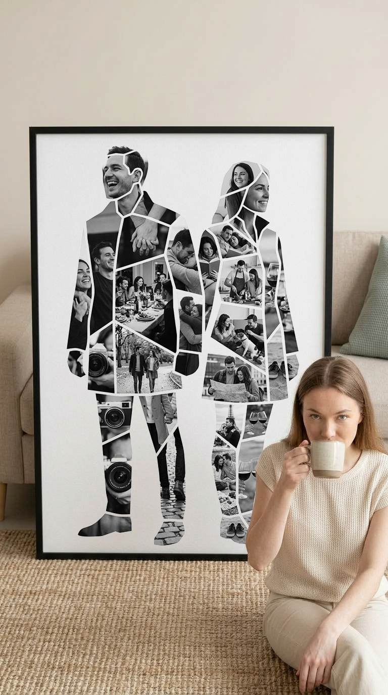 Back-to-Back Couple Portrait