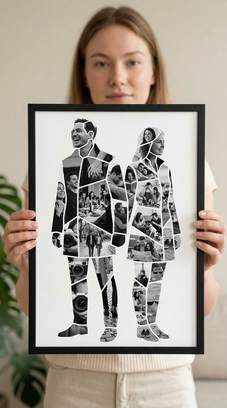 Back-to-Back Couple Portrait