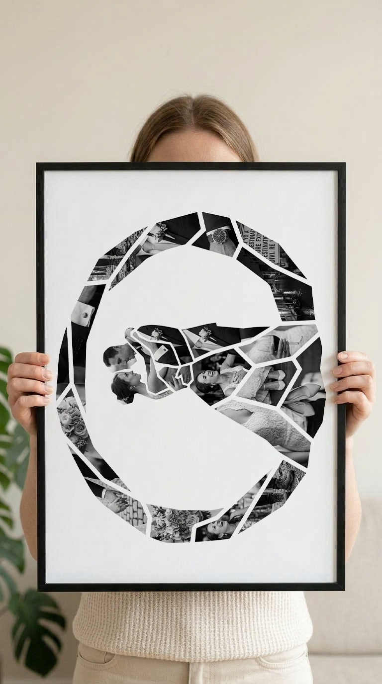 Bride & Groom Circle Embrace Portrait