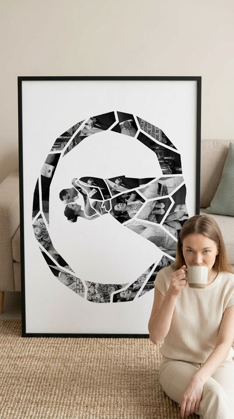 Bride & Groom Circle Embrace Portrait