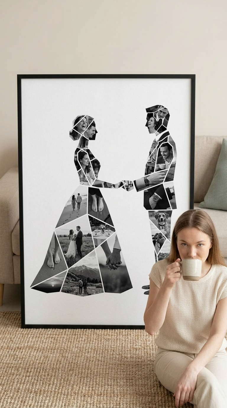 Bride & Groom Holding Hands Portrait