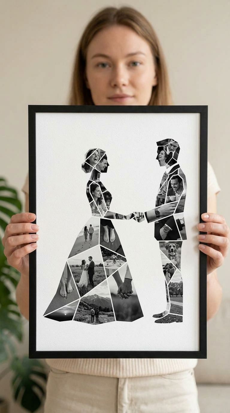Bride & Groom Holding Hands Portrait