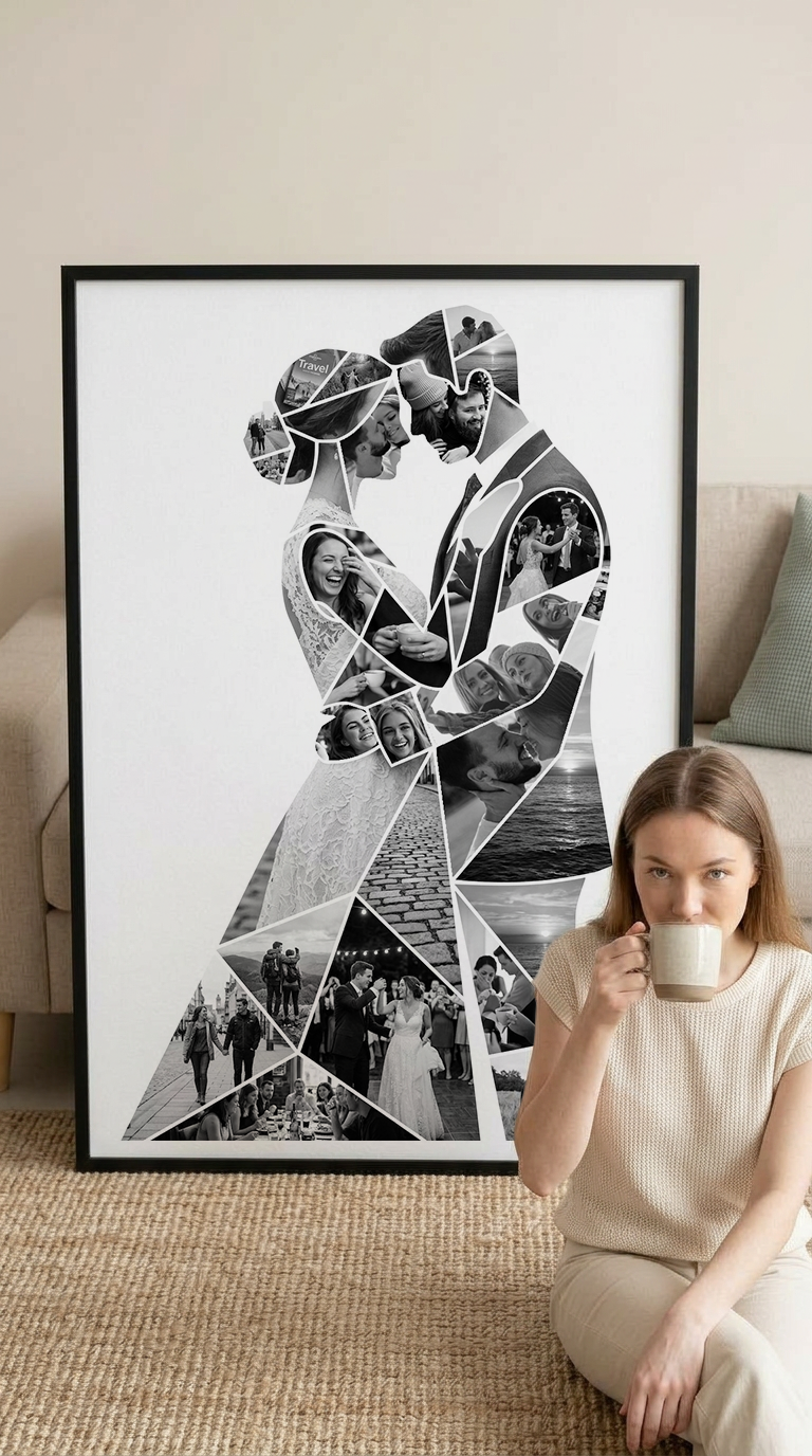 Bride & Groom Hug Portrait