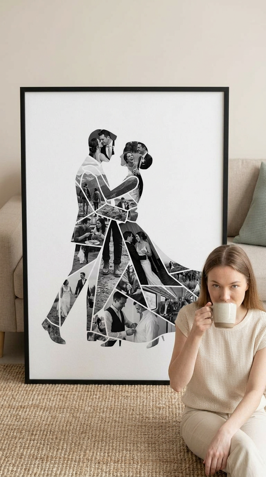 Dancing Bride & Groom Portrait