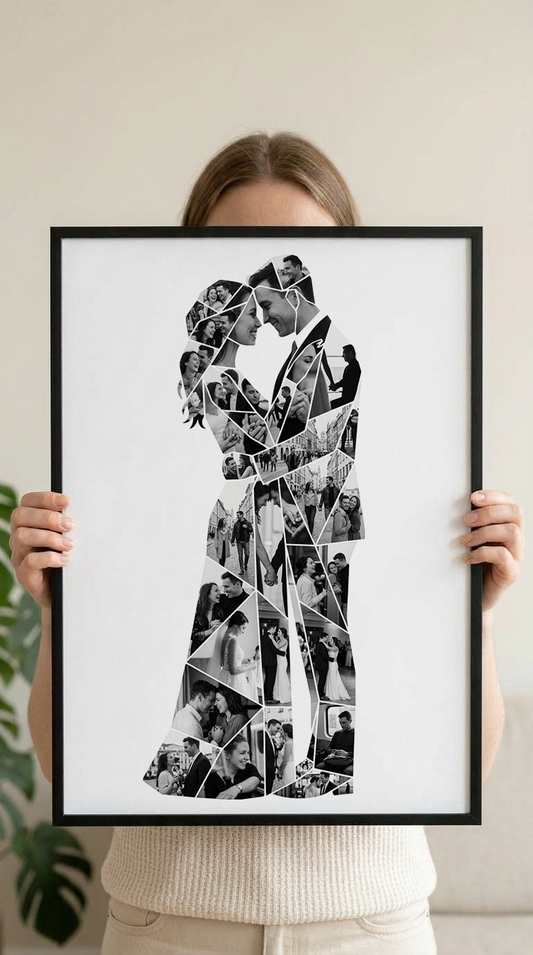Embracing Bride & Groom Portrait