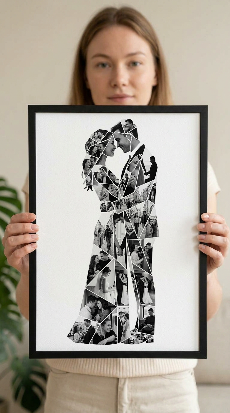 Embracing Bride & Groom Portrait