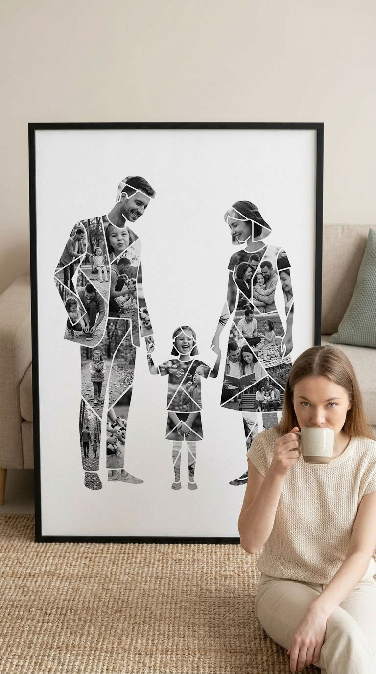 Father Mother Daughter Portrait