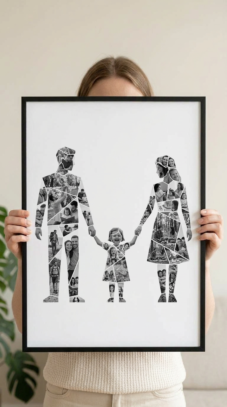 Father Mother Daughter Family Portrait