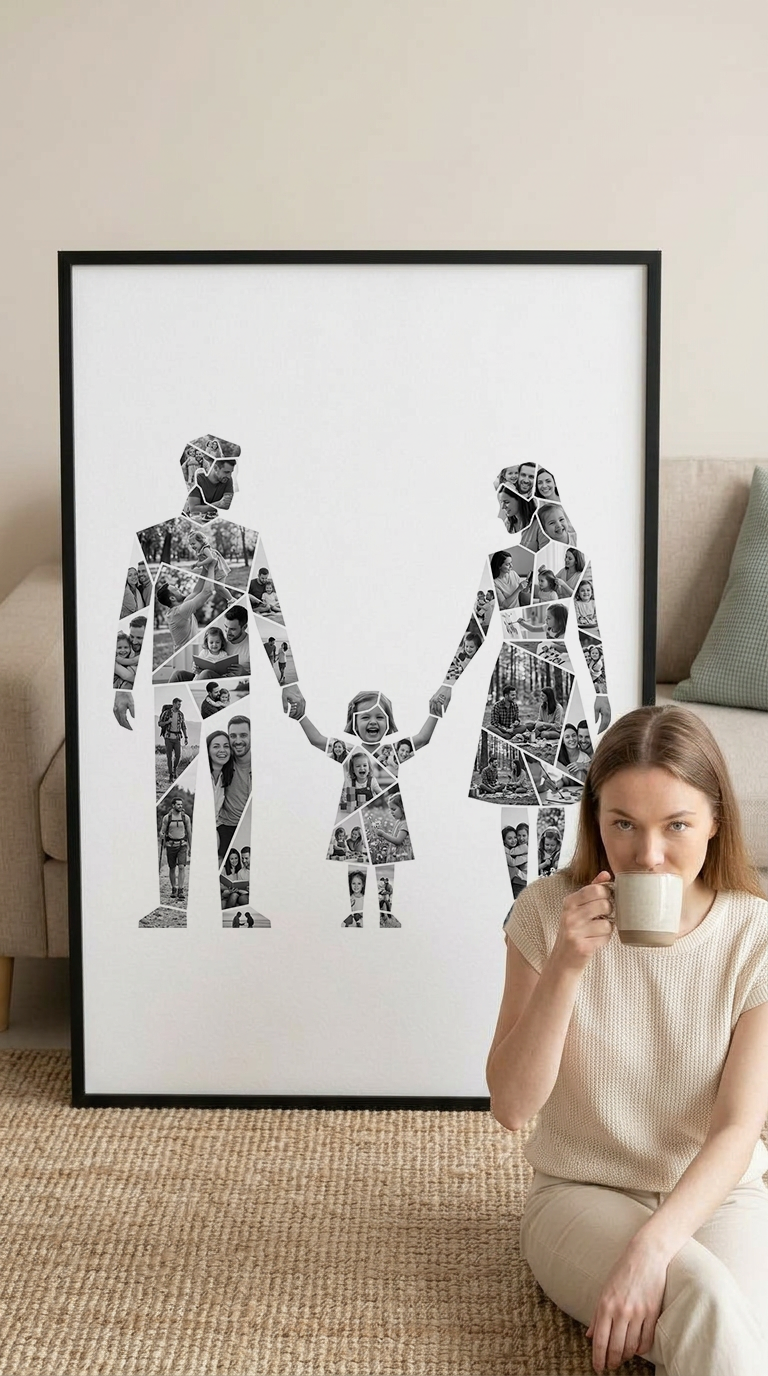 Father Mother Daughter Family Portrait