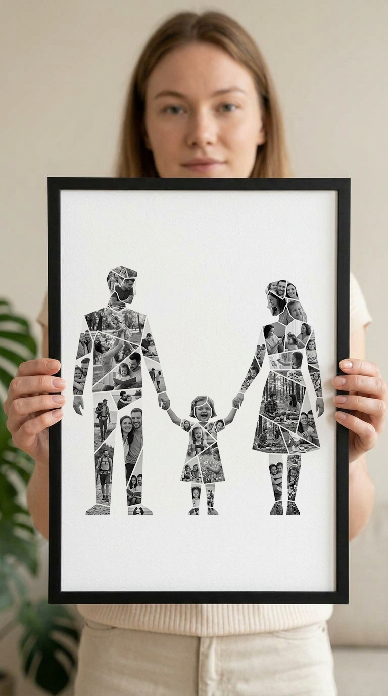 Father Mother Daughter Family Portrait