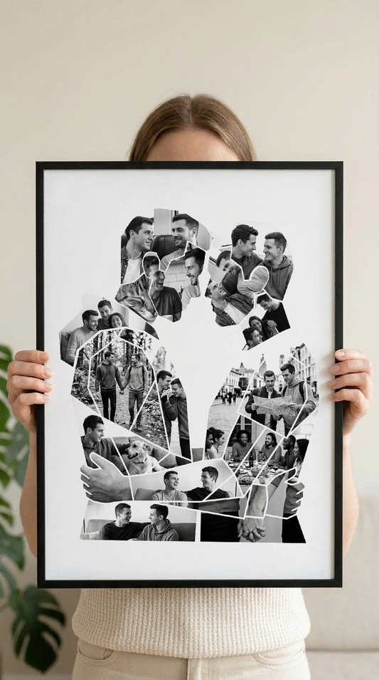 Gay Couple Embrace Portrait