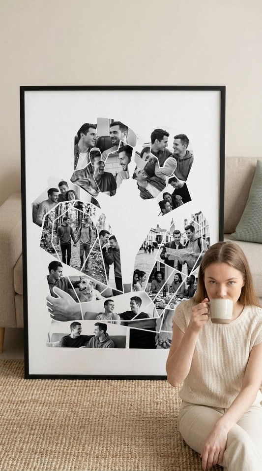 Gay Couple Embrace Portrait