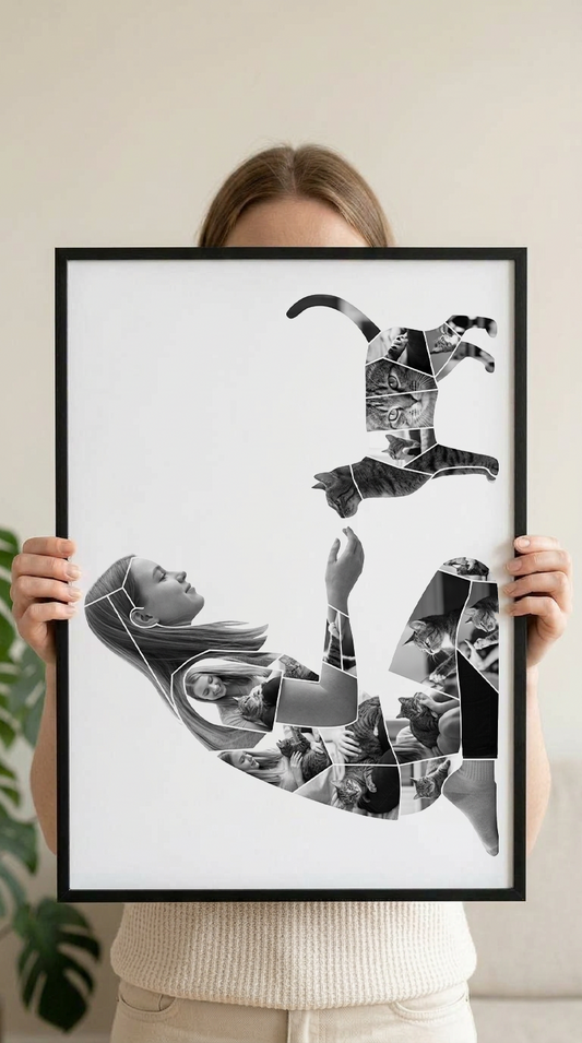 Girl with Cat Portrait