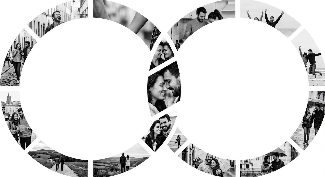 Interlocked Circles Portrait