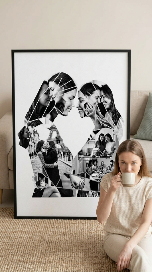 Lesbian Couple Embrace Portrait