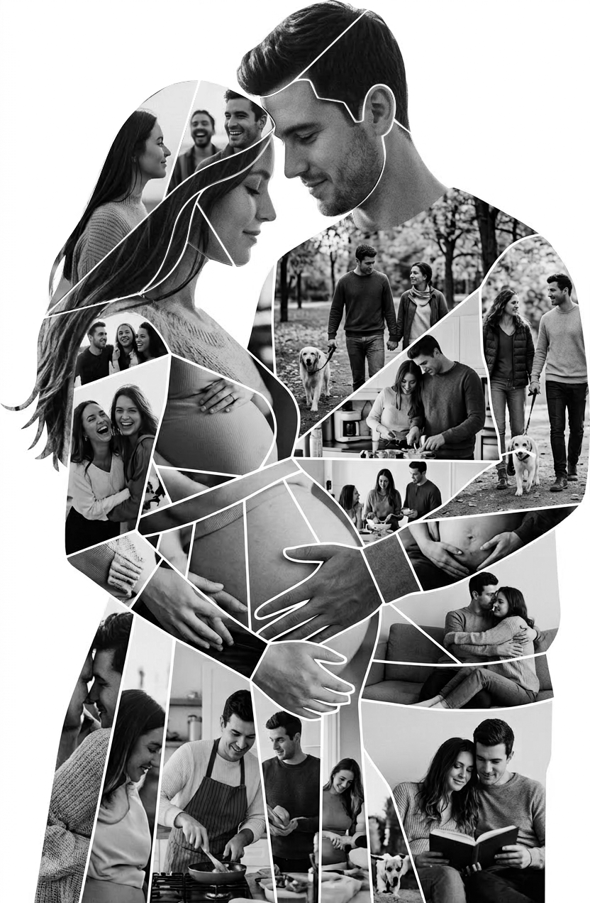Man & Pregnant Woman Portrait