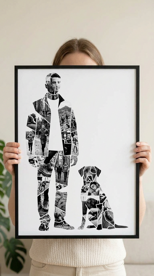 Man with Dog Portrait