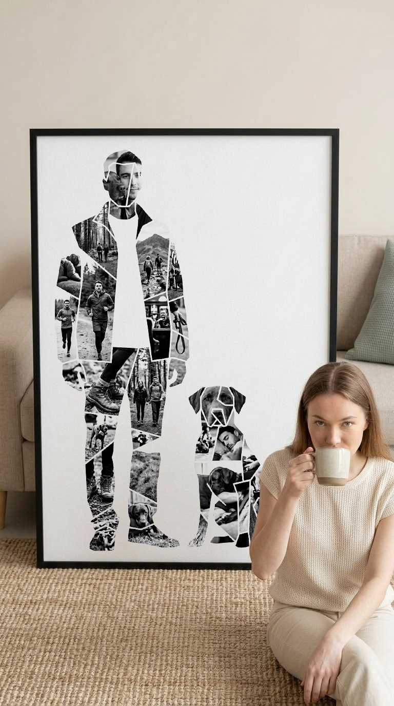 Man with Dog Portrait