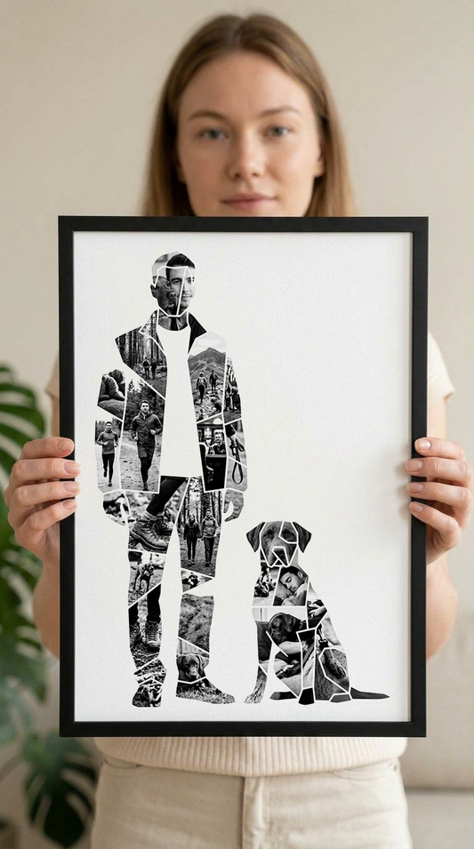 Man with Dog Portrait