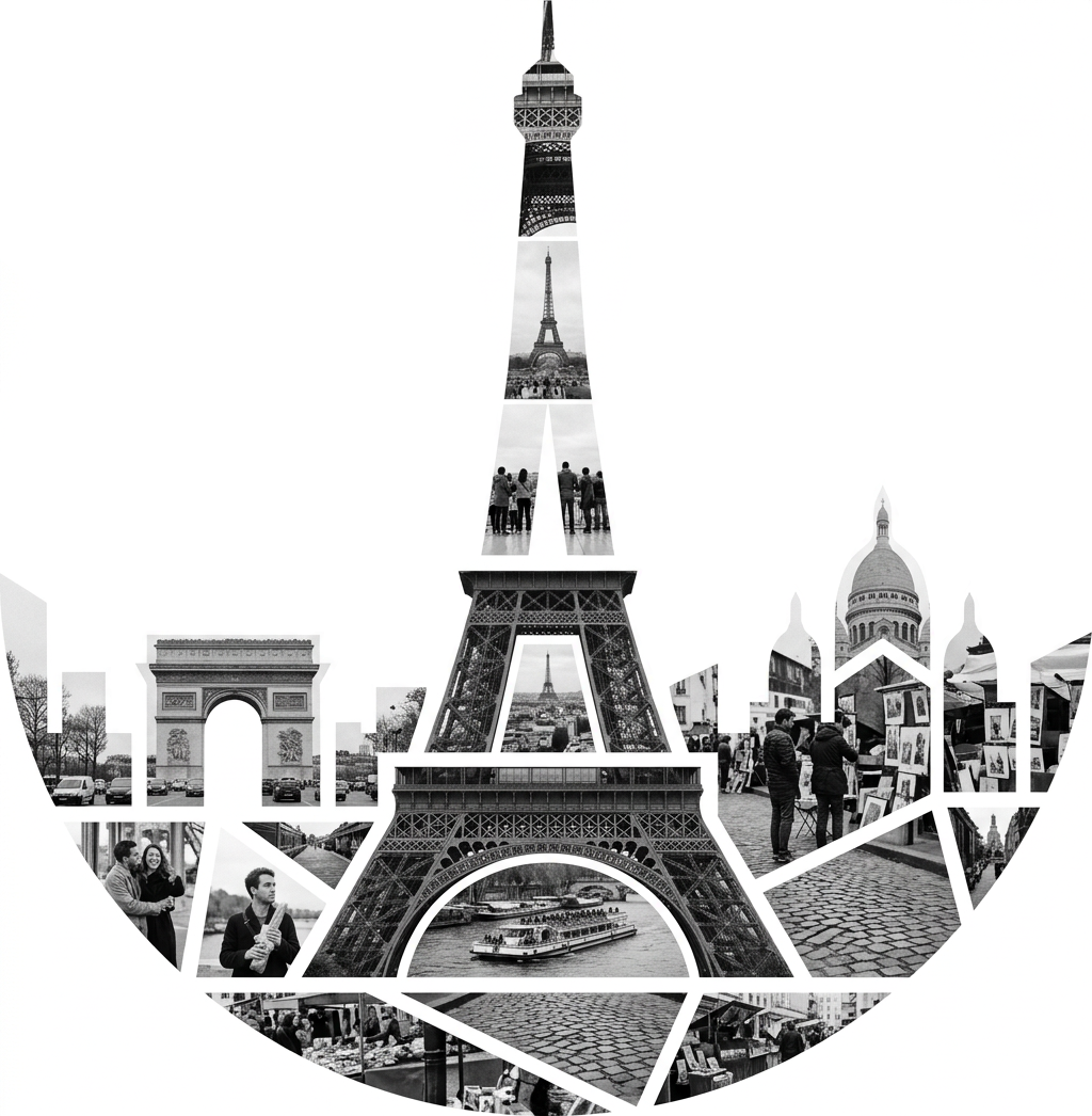 Paris Skyline Portrait