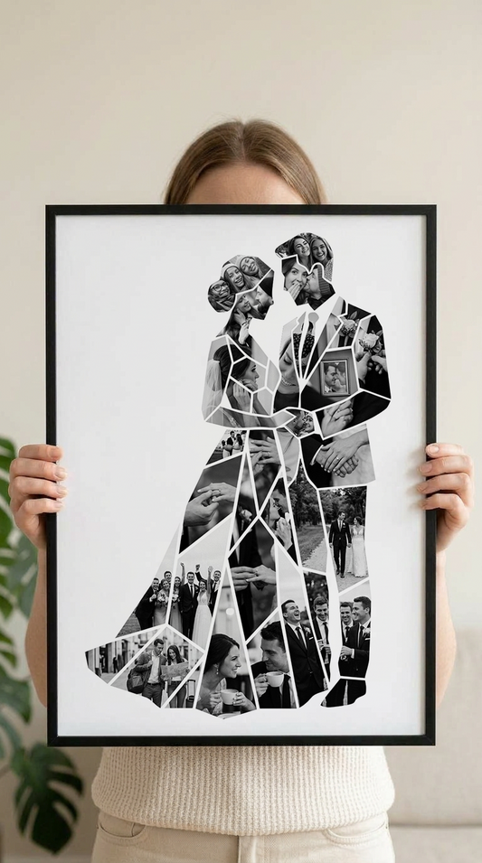 Side-by-Side Bride & Groom Portrait